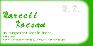 marcell kocsan business card